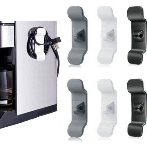 Câble Organisateur, porte-câbles pour appareils 6 pièces , raccourcisseur de câble, organisateur de câble pour petits appareils électroménagers pour mixeurs, machines à café, friteuses à air，no