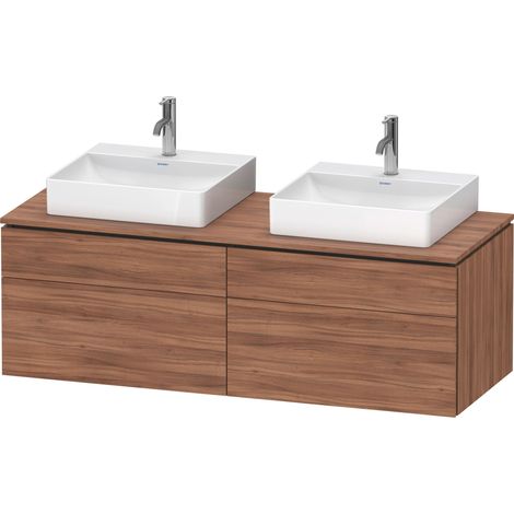 Duravit L-Cube Meuble sous-lavabo en console suspendu, avec plan (1/3)