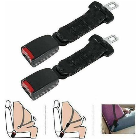 Ceintures de sécurité Lot de 2 rallonges de ceinture de sécurité de voiture universelles Sangle d'extension de ceinture de sécurité réglable 23cmgris 2pcs 36cm..