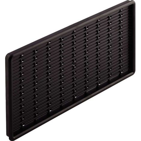 Cyclingcolors – Grille aération VMC rectangulaire 225 x 120mm – Plastique Delrin noir – A encastrer – Passage d'air 110cm² – Découpe 220 x 116mm (1/2)