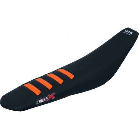 HOUSSE DE SELLE KTM SX 85 - UGS COLOR WAVE BLACK-ORANGE