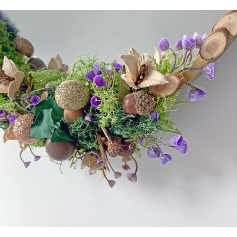 Flores Campanas Decorativas Moradas 6 piezas. (1/4)