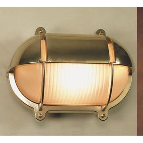 LED Außenwandleuchte Garten Haus IP54 3000 K 252 lm Messing Maritim Wandlampe