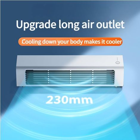 Ventilateur rafraîchisseur d'air portable avec télécommande, circulation d'air 360°, refroidissement puissant, mini climatiseur pour maison et bureau (1/5)