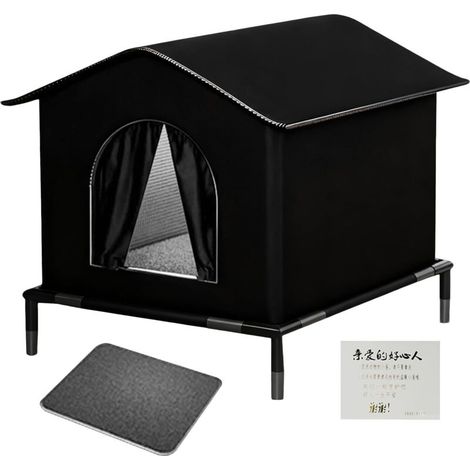 Maison Pour Chat D'Extérieur Tente Isolée Imperméable Et Chaude,Maison (1/5)