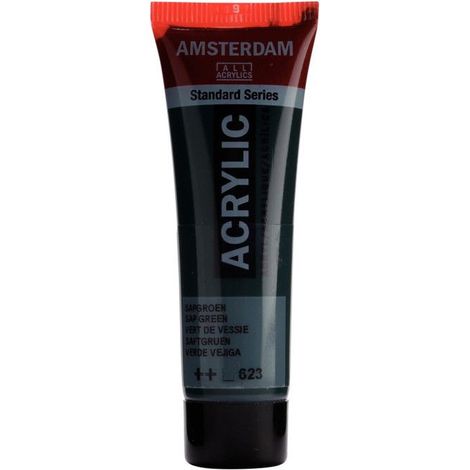 Peinture acrylique - Amsterdam - Acrilico Standard - 20 Ml - Vert Vescica - Résistante à la lumière (1/2)