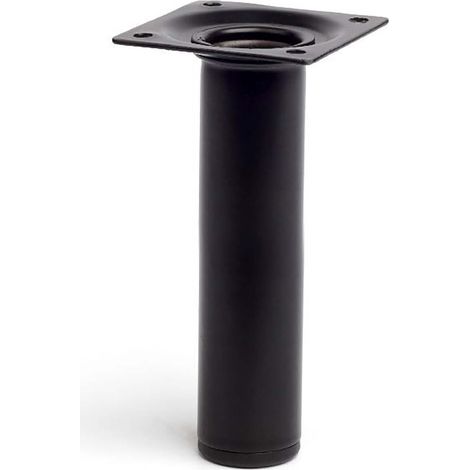 Pata cilíndrica de acero en Color Negro mod. 401g. ø3x15cm 2-401g.150.03 REI (1/4)