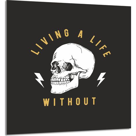 PANEL DE VIDRIO PARA COCINA 60x65 Calavera (1/5)