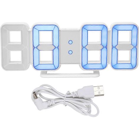 Multifunktionaler digitaler LED-Wecker mit Temperaturanzeige und Kalender, intelligenter elektronischer Wecker für Zuhause (1/5)