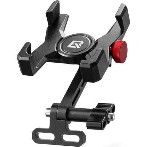 Support Smartphone Vélo, Trottinette Électrique et Moto en Aluminium, Fixation sur Potence avec Vis M545, Angle Réglable (1/4)
