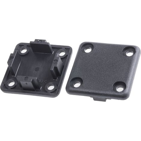 Capuchon Noir, Profilé de 40 x 40 mm ( Prix pour Sachet de 10 )