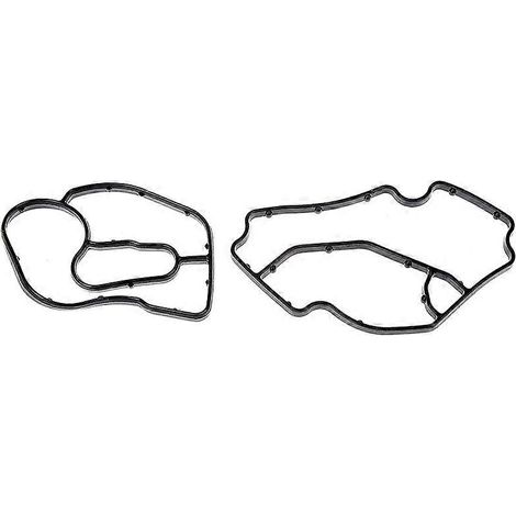Deux joints de boîtier de filtre à huile en caoutchouc noir compatibles avec les modèles ML320, ML350, R320 et Sprinter 6421840080 et 6421801410. (1/5)