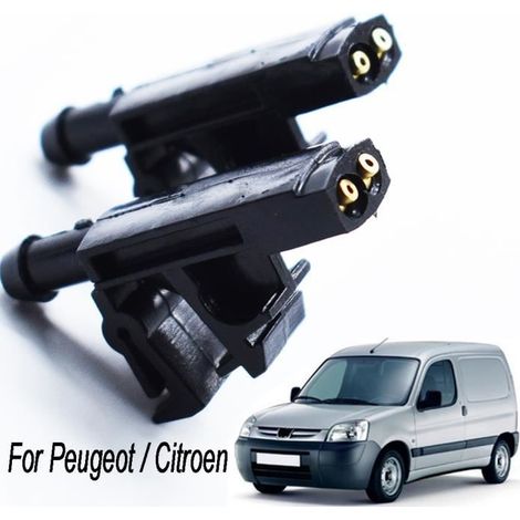 2x Buse de Jet de lave-glace avant pour Peugeot Partner 406 605 pour Citroen Berlingo Xantia ZX 6438A0 643889
