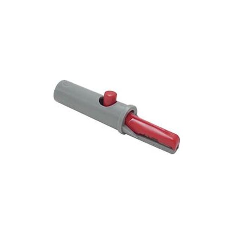 Clip a coccodrillo isolato 4mm 6a / rosso (ak 10) (1/3)