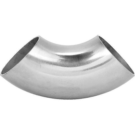 Coude d'échappement en acier inoxydable à 90 degrés, raccord de tuyau coudé de 44 mm (1,75 po de diamètre extérieur). (1/5)