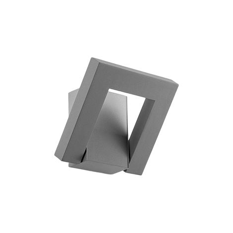 Leva - Applique Murale Led 12W, Température De Couleur 3000-4000K, Orientable À 340, 960 Lm, Ip54, Gris Ciment - Perenz (1/3)