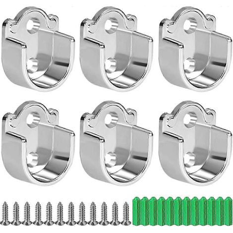Filiyano – Support de tringle à rideaux ovale en alliage de zinc pour armoire (1/5)