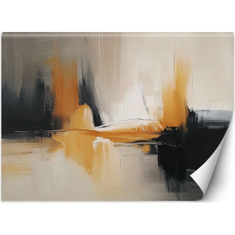 Fototapete Abstraktion Schwarz und Gold Glamour 250x175 cm