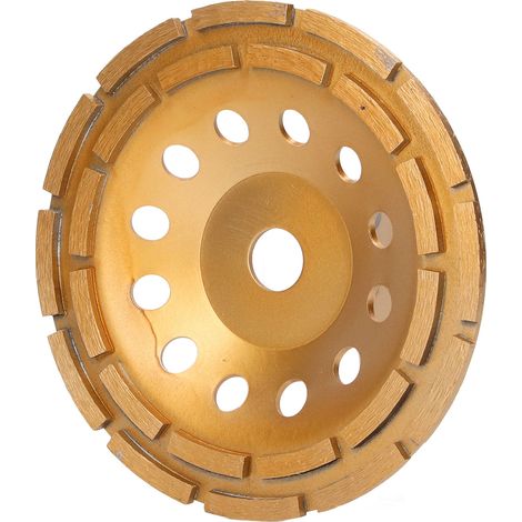 Meule à haute efficacité, disque diamanté à double rangée de lames tranchantes pour béton, ciment, granit et marbre, 230 mm / 9,1 pouces (1/5)