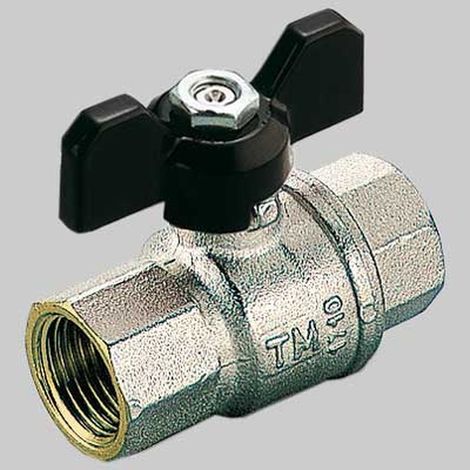 VALVOLE A SFERA PASSAGGIO TOTALE F-F CON LEVA FARFALLA ALLUMINIO MOD. TORNADO - 1" 1/4 DN 32 PN 25