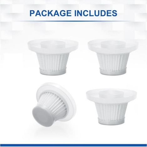 Filtre De Rechange - Filtre Hepa Pour Aspirateur Compact - Compatible Avec Duck Vac - Lot De 4 (1/5)