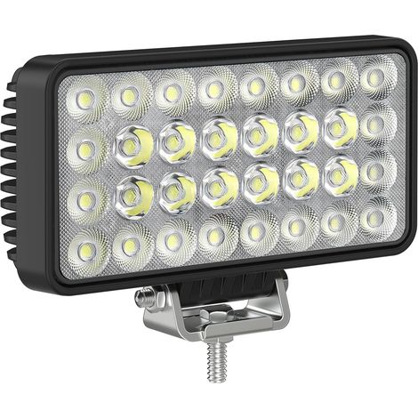 LED-Arbeitsscheinwerfer 12-60V 7" IP68 wasserdicht Projektor-Rückfahrscheinwerfer [Verbesserte Version] 96W für SUV, Traktor, Bagger und andere Traktoren