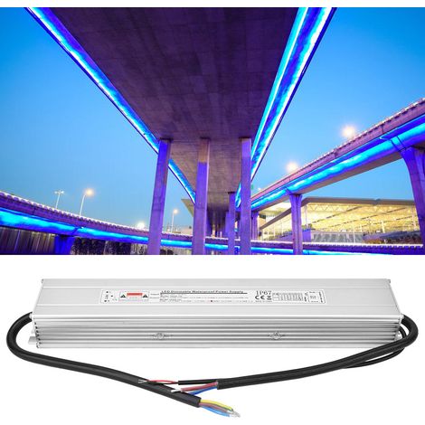 Dimmbares LED-Netzteil, wasserdicht (IP67), Eingang: AC 170–260 V (50/60 Hz), Ausgang: 24 V, 200 W, 8,33 A (1/5)