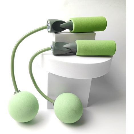 (Boule verte de 65 mm) Corde à sauter sans corde pour le fitness