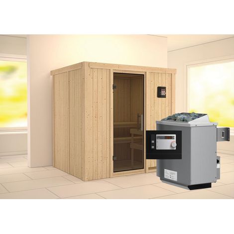 Bodin Front,9KW ext.Strg easy graphitfarbende Ganzglastür