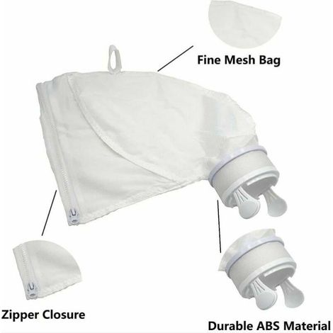 Lot de 2 sacs de nettoyage de piscine filtrants de rechange pour Polaris 280/480, T-Audace (1/4)