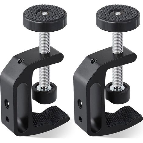Lot de 2 Pinces en C en Alliage D'aluminium Universelle Serre-joint de Table Pinces en C Robustes Pour le Bricolage pour le Travail et la Réparation du Bois Précis (1/5)