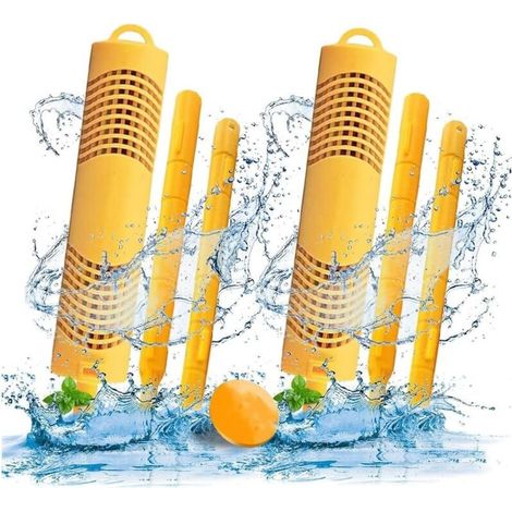 Bâtonnets de Minéraux de Spa pour Fournitures de Bain à Remous, Inserts de Bâtonnets de Minéraux de Spa pour Filtre de Cartouche - Travail Soigné Jaune, Paquet de 2 (1/5)