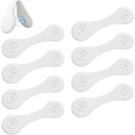 Clips Magnétiques en Silicone pour Rideau de Douche, Lot de 8 Blancs, Dispositif Anti Éclaboussures Puissant pour Baignoire et Douche, Installation Facile, Polyvalent comme Marque Page