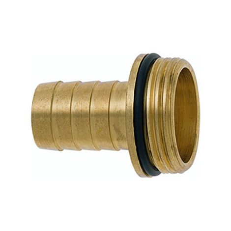 Conector roscado de 1'' de latón para tubo de 19 mm - 3/4''