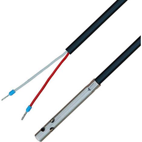 iOVEO 044LF02205 - PT1000 - Sonda d'aria con sensore di temperatura e guaina di protezione perforata, 5 metri (1/3)