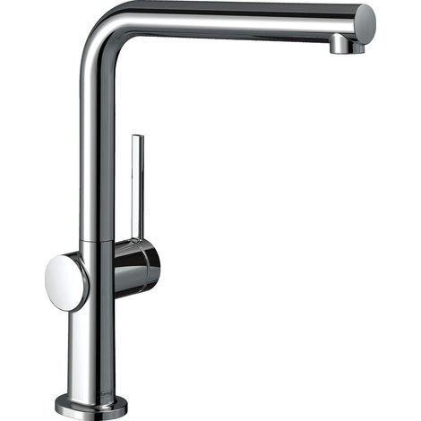Mitigeur de cuisine, 1 jet, Robinet avec hauteur sous bec 270 mm, Robinetterie avec bec pivotant, Chromé (1/5)