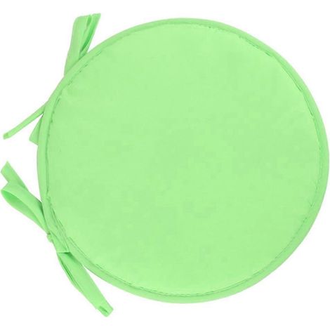 Coussin de siège rond épais en mousse, vert clair, diamètre 38 cm, pour la maison, l'école, le bureau ou le restaurant (1 pièce).-38x38cm-Green