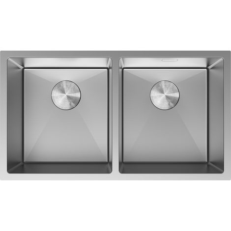 Mexen Binox lavello in acciaio a 2 vasche 800 x 450 mm, inox - 6421802000-01 (1/5)