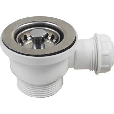 1 Kit Filtre Évier, Acier Inoxydable, Diamètre 70 Mm, Ouverture 47-52 Mm, Pour Cuisine