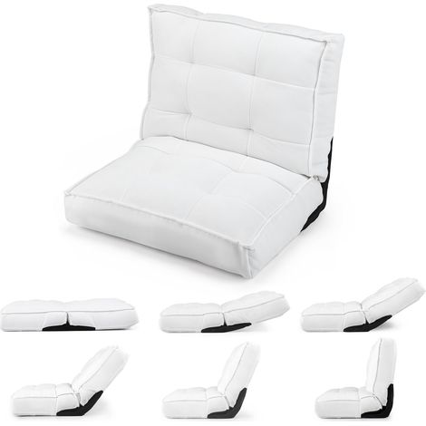 COSTWAY Fauteuil de Sol Inclinable 6 Positions Fauteuil Paresseux (1/2)