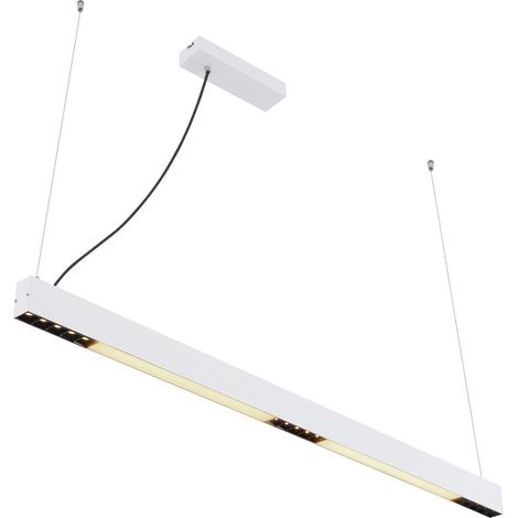 Globo Hodari Plafonnier suspendu en verre blanc à LED, intensité variable 3 000-6 000 K, télécommande