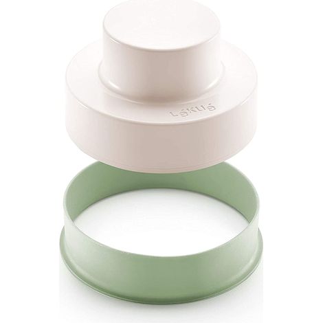 Lékué 202200 Stampo pressa per Hamburger, Silicone, Verde (1/5)