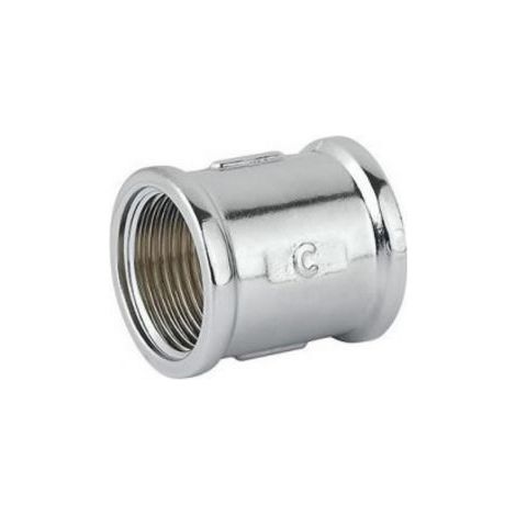 MANICOTTO IN OTTONE CROMATO 1/2" FF