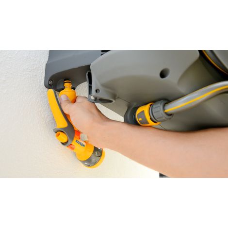 Dévidoir automatique à fixation murale - Auto Reel 20m - HOZELOCK -  Garantie 2 ans + 3 ans d’extension de garantie