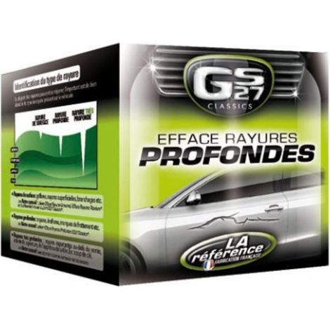 Efface-rayures profondes 100ml – Formulation microparticules pour polissage – Efface les rayures sur vernis – Application facile – Gs27