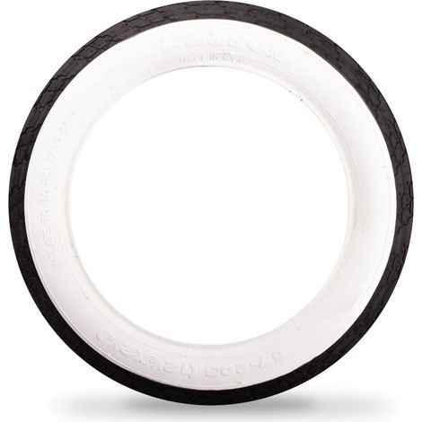Pneu de vélo 12 pouces 12 x 1/2 x 2 1/4 57-203 noir et blanc