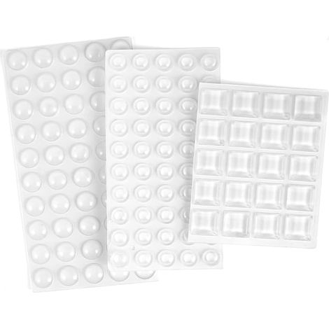 120 Stück Türstopper, Moinkerin Türstopper Türstopper Dämpfer Schranktür für Glas, Türen, Schrankschubladen und Möbelschutz