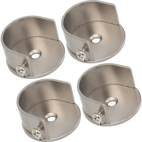 Support de Tringle de Placard Lot de 4 28mm, en Acier Inoxydable (1/5)