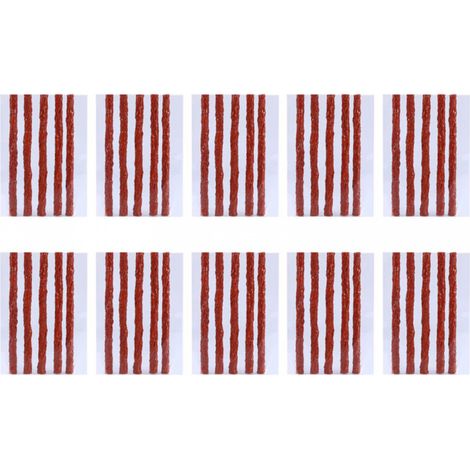 Kit de réparation de pneus bandes de caoutchouc, 50 pièces, sans chambre à air pour scooter,vélo,automobile,moto, bouchon de crevaison (1/5)