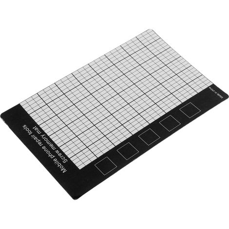 Organisateur de Vis Magnétique, Tapis de Travail Quadrillé en Coton Tapis Magnétique pour Outils, Design Quadrillé Ultra Fin et Portable, pour Maintenance de Drone et Réparation de Voiture Rc (1/5)